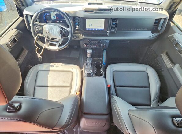 1FMEE5BP3MLA98665 2021 FORD BRONCO Синий Вид панели приборов