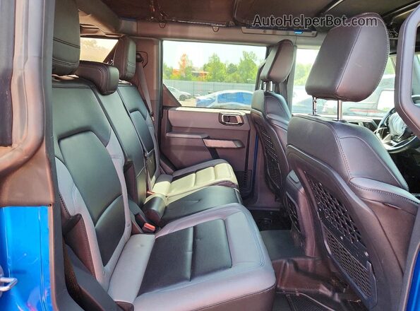 1FMEE5BP3MLA98665 2021 FORD BRONCO Синий Вид задних сидений