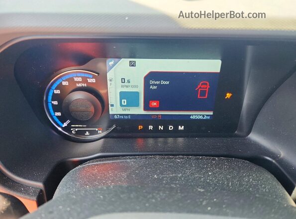 1FMEE5BP3MLA98665 2021 FORD BRONCO Синий Вид щитка приборов