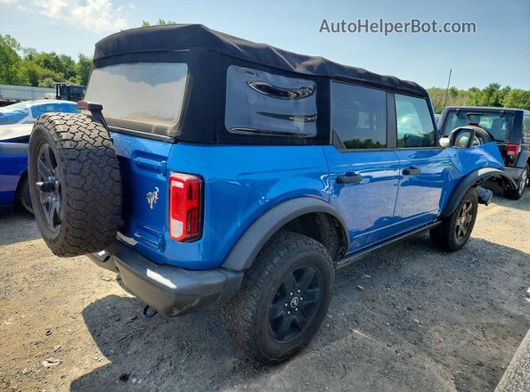 1FMEE5BP3MLA98665 2021 FORD BRONCO Синий Задняя правая четверть
