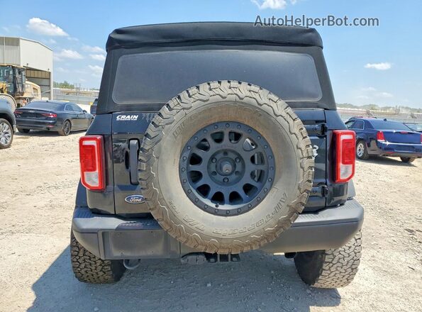 1FMEE5BP3NLA80491 2022 FORD BRONCO Black უკანა ხედი