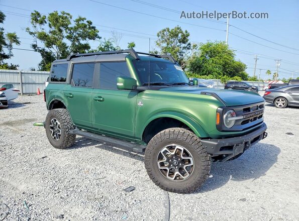 1FMEE5BP3NLB58428 2022 FORD BRONCO Зеленый Передняя правая четверть