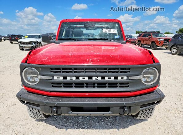 1FMEE5BP8NLA86609 2022 FORD BRONCO Red Front view