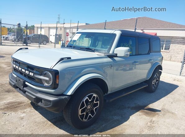 1FMEE5BP9PLB88388 2023 FORD BRONCO Gray Առջևի ձախ երեք քառորդ տեսարան