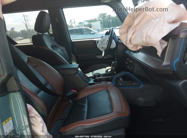 1FMEE5BPXNLA93853 2022 FORD BRONCO Turquoise Widok wnętrza z przodu