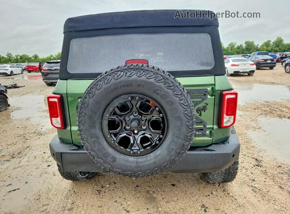 1FMEE5DH2NLA80763 2022 FORD BRONCO Зеленый Вид сзади