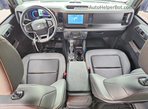1FMEE5DH2NLA80763 2022 FORD BRONCO Зеленый Вид панели приборов
