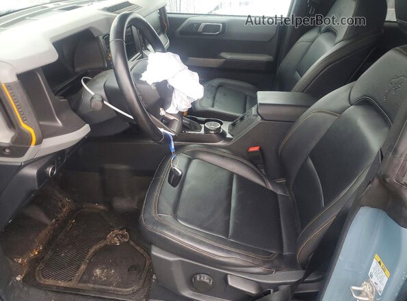 1FMEE5DH4NLB64678 2022 FORD BRONCO Blue Vista interior delantera