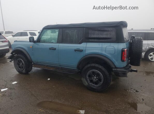 1FMEE5DH4NLB64678 2022 FORD BRONCO Blue Trasero izquierdo