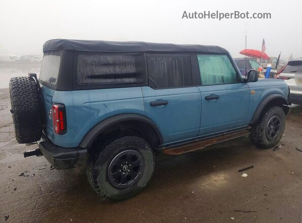 1FMEE5DH4NLB64678 2022 FORD BRONCO Blue Trasero derecho
