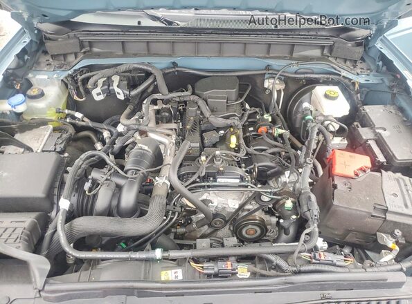 1FMEE5DH4NLB64678 2022 FORD BRONCO Blue Vista del compartimento del motor