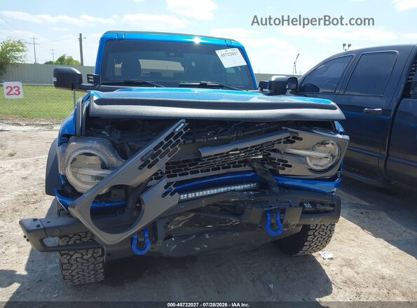1FMEE5DH5NLB68108 2022 FORD BRONCO Blue Սարքավորումների վահանակի տեսք