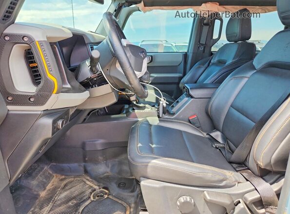 1FMEE5DH9NLB07800 2022 FORD BRONCO Gray Widok wnętrza z przodu