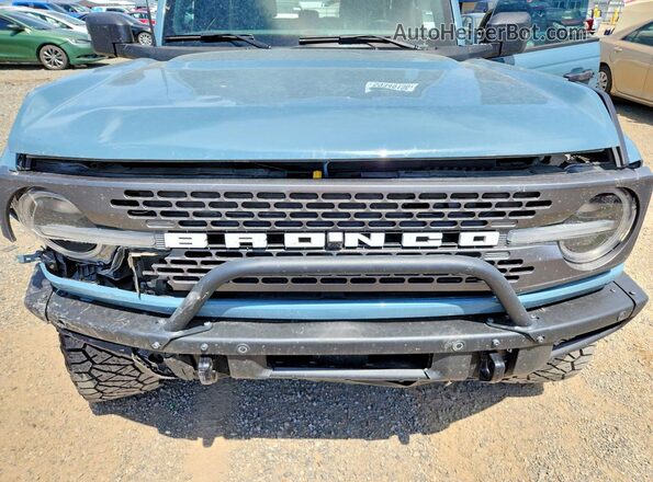 1FMEE5DH9NLB07800 2022 FORD BRONCO Gray Widok komory silnika