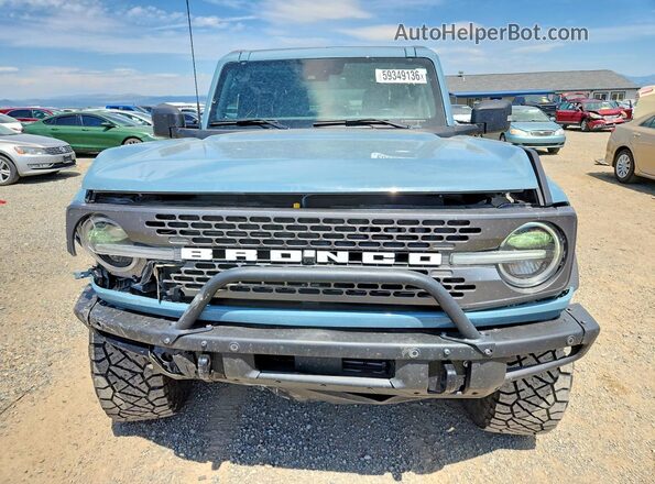 1FMEE5DH9NLB07800 2022 FORD BRONCO Gray Widok z przodu
