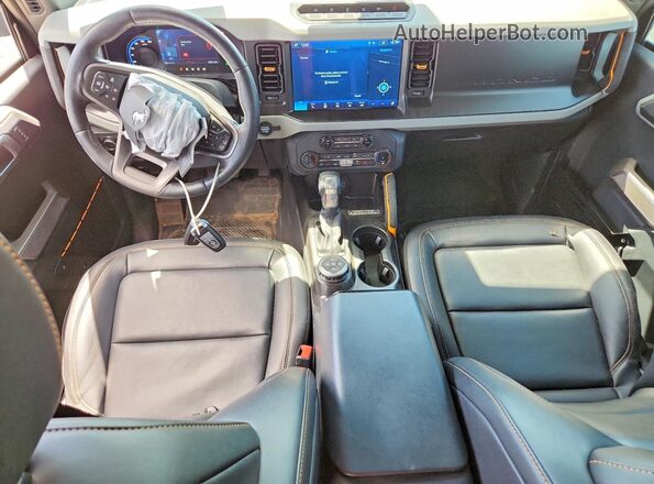 1FMEE5DH9NLB07800 2022 FORD BRONCO Gray Widok deski rozdzielczej