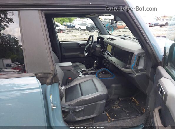 1FMEE5DHXMLA67192 2021 FORD BRONCO Blue წინა სალონის ხედი