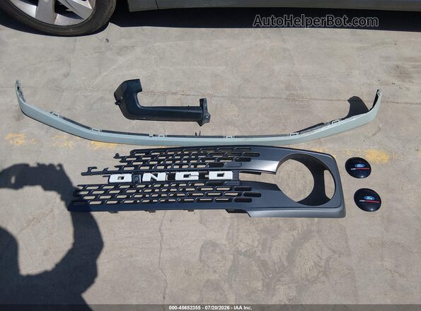 1FMEE5DP0MLA89323 2021 FORD BRONCO Gray Вид щитка приладів