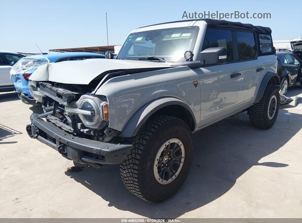 1FMEE5DP0MLA89323 2021 FORD BRONCO Gray Передня ліва чверть