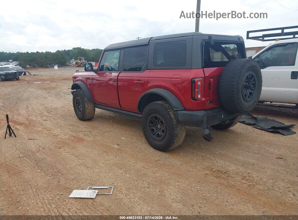 1FMEE5DP0MLB01292 2021 FORD BRONCO Burgundy უკანა მარცხენა