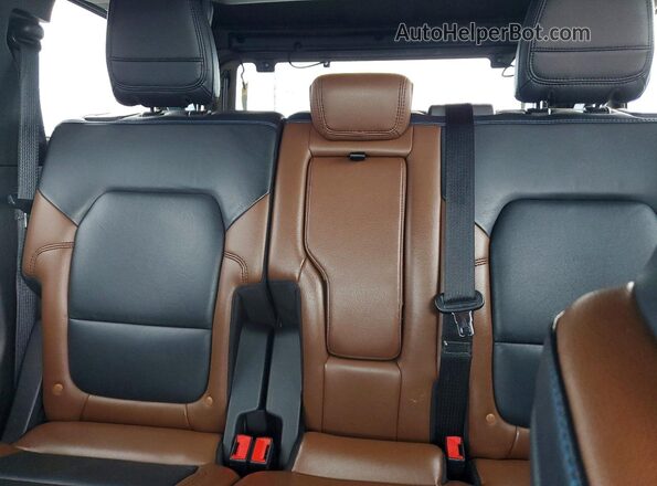 1FMEE5DP0NLB21463 2022 FORD BRONCO Blue Rear seats view