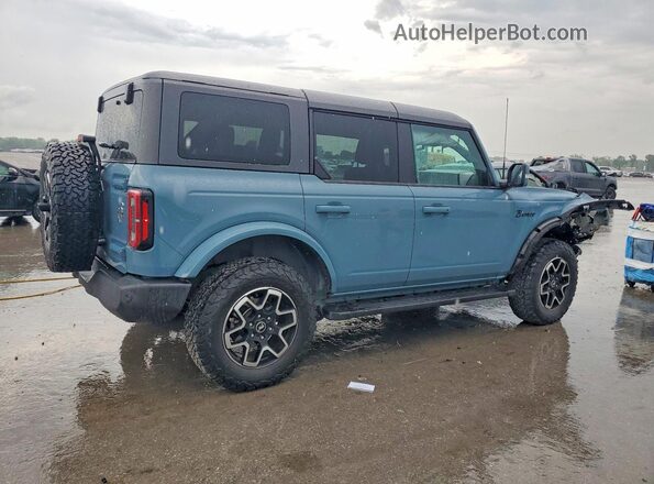 1FMEE5DP0NLB21463 2022 FORD BRONCO Blue Rear right