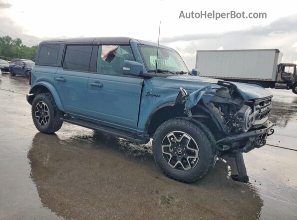 1FMEE5DP0NLB21463 2022 FORD BRONCO Blue Front right