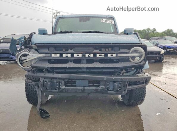 1FMEE5DP0NLB21463 2022 FORD BRONCO Blue Front view