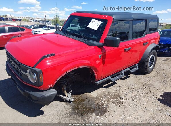 1FMEE5DP1NLA94001 2022 FORD BRONCO Красный Передняя левая четверть
