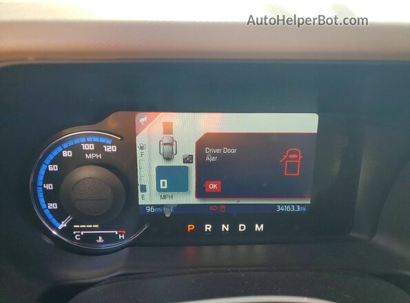 1FMEE5DP1PLB79987 2023 FORD BRONCO Gray Вид щитка приладів