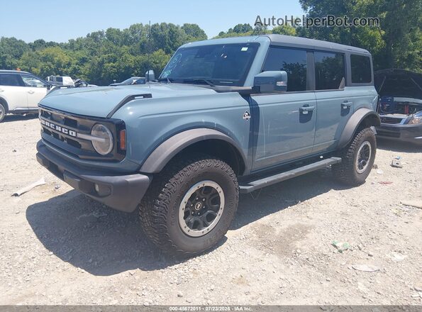 1FMEE5DP2PLB45945 2023 FORD BRONCO Blue Առջևի ձախ երեք քառորդ տեսարան