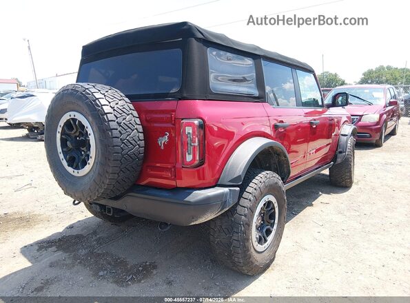 1FMEE5DP3MLA93883 2021 FORD BRONCO Red Trasero derecho