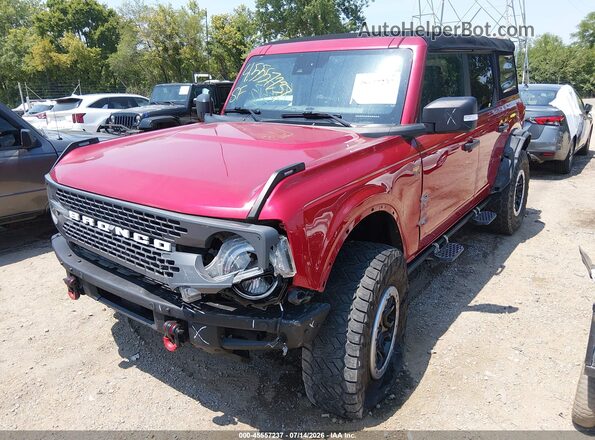 1FMEE5DP3MLA93883 2021 FORD BRONCO Red Vista tres cuartos delantera izquierda