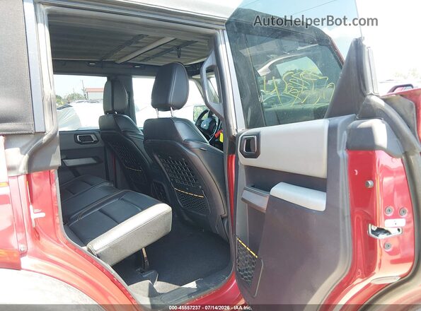 1FMEE5DP3MLA93883 2021 FORD BRONCO Red Vista de la etiqueta del VIN
