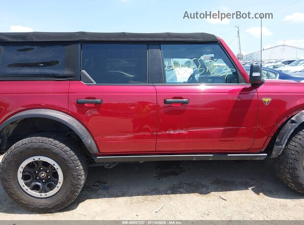 1FMEE5DP3MLA93883 2021 FORD BRONCO Red Vista interior trasera