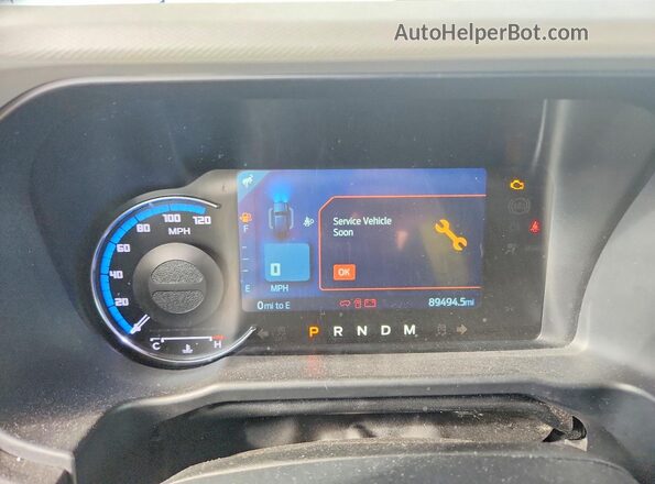 1FMEE5DP3NLA89821 2022 FORD BRONCO Gray Սարքավորումների վահանակի տեսք