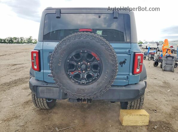 1FMEE5DP3NLA96008 2022 FORD BRONCO Blue Rear view