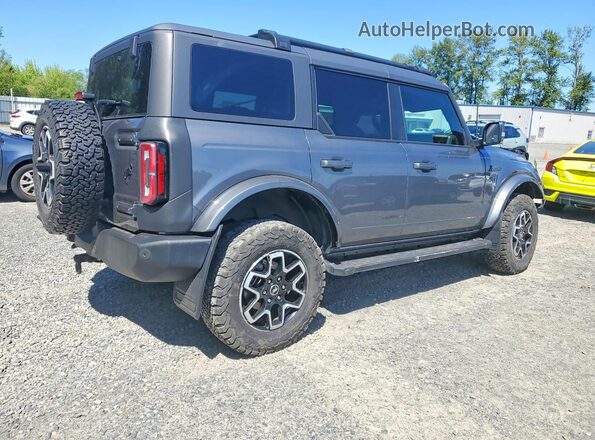 1FMEE5DP3PLA88641 2023 FORD BRONCO Gray Trasero derecho