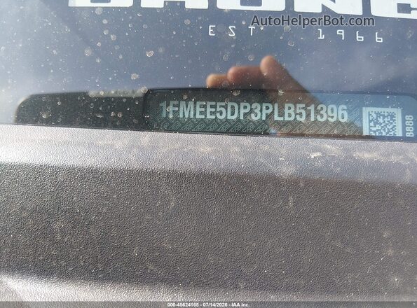 1FMEE5DP3PLB51396 2023 FORD BRONCO Gray ძრავის განყოფილების ხედი
