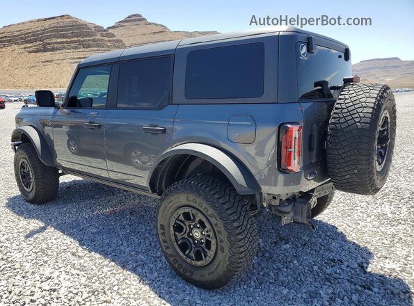 1FMEE5DP4NLB30442 2022 FORD BRONCO Gray Rear left