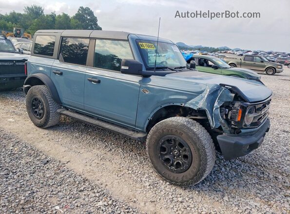 1FMEE5DP4NLB34829 2022 FORD BRONCO Blue Front right