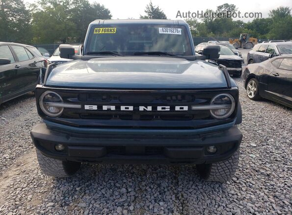 1FMEE5DP4NLB34829 2022 FORD BRONCO Blue Front view
