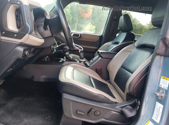 1FMEE5DP4NLB34829 2022 FORD BRONCO Blue Front interior view