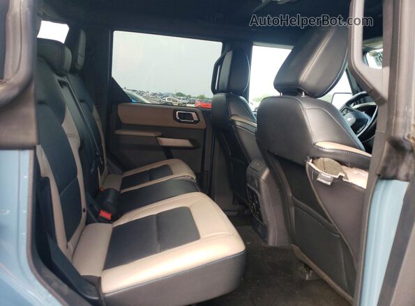 1FMEE5DP4NLB34829 2022 FORD BRONCO Blue Rear interior view
