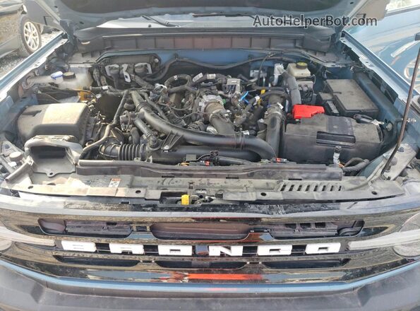 1FMEE5DP4NLB34829 2022 FORD BRONCO Blue Engine compartment view