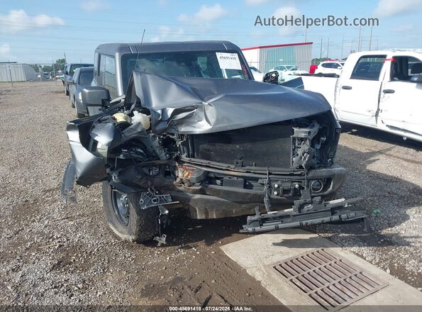 1FMEE5DP4NLB63618 2022 FORD BRONCO Gray Front view
