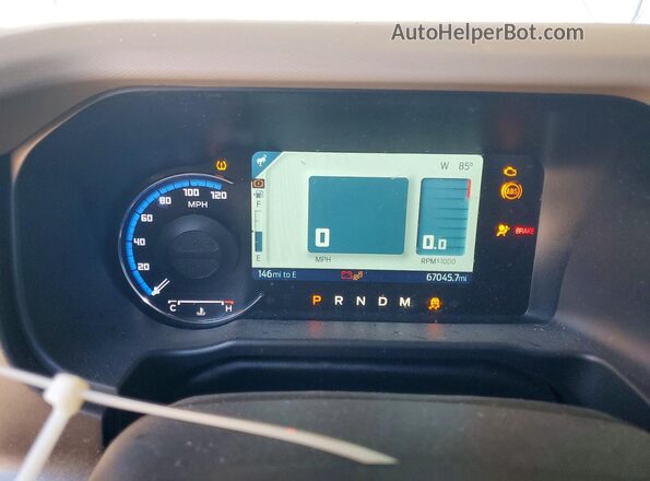 1FMEE5DP5MLA73084 2021 FORD BRONCO Gray ხელსაწყოთა პანელის ხედი
