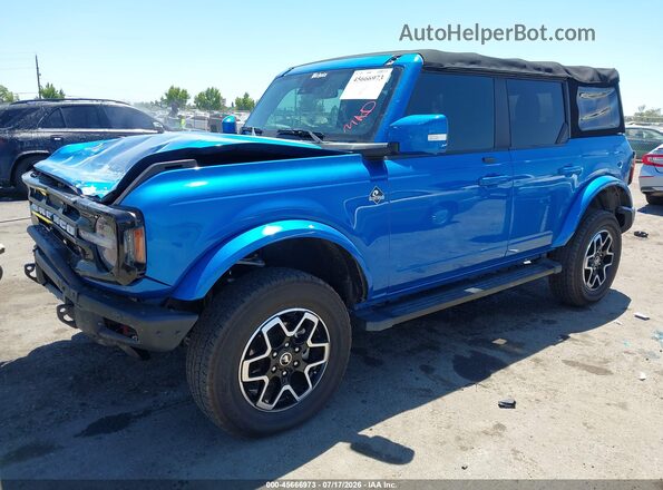 1FMEE5DP5MLA94646 2021 FORD BRONCO Blue Vista tres cuartos delantera izquierda