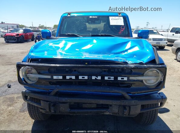 1FMEE5DP5MLA94646 2021 FORD BRONCO Blue Vista del cuadro de instrumentos