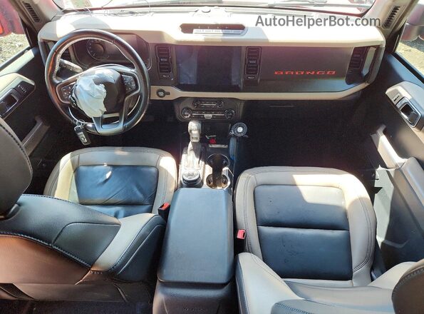 1FMEE5DP5PLB96159 2023 FORD BRONCO Red Dashboard view